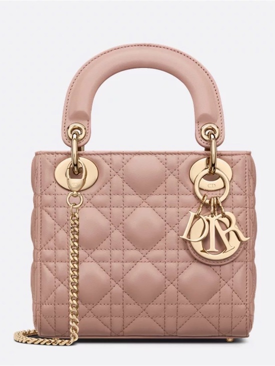 Dior Handbags - Mini Lady Dior Blush Cannage